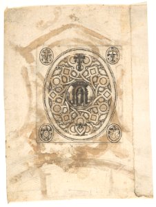 The standing Virgin with an elaborate ornamental frame MET DP808629