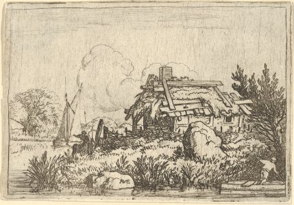 The Ruined Cottage, Surrounded by Water MET DP837581