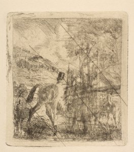The Sportsman Mounting His Horse MET DP815808