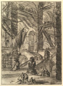 The Staircase with Trophies, from Carceri d'invenzione (Imaginary Prisons) MET DP828192