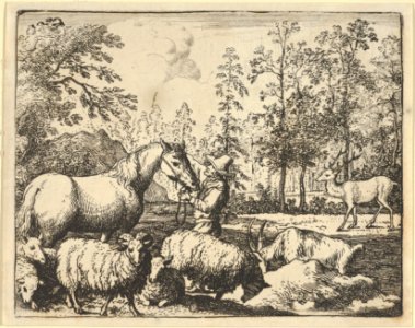 The Story of the Horse Who Wants Revenge on the Stag from Hendrick van Alcmar's Renard The Fox MET DP837677