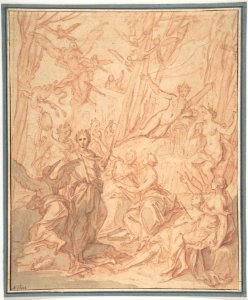 The Nine Pierides Transformed into Magpies after Their Unsuccessful Competition with the Muses (Ovid, Metamorphoses, V, 294 ff.) MET DP805959