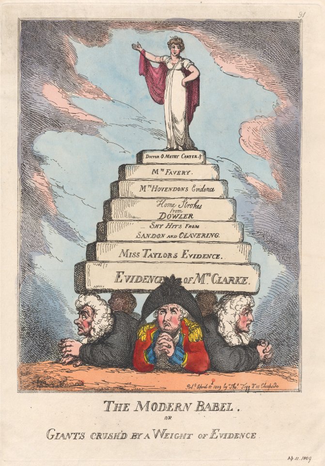 The Modern Babel, or Giants Crushed by a Weight of Evidence - MET DP880591