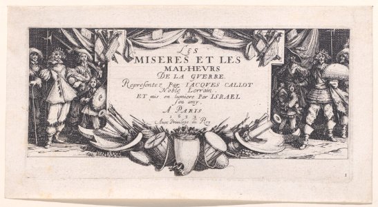 The Miseries and Misfortunes of War plate 1 Met DP891381