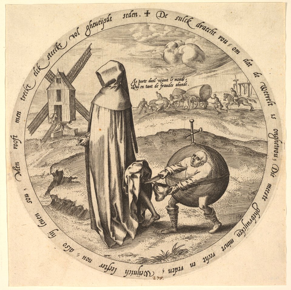 The Misanthrope Robbed by the World, from Twelve Flemish Proverbs MET DP825987