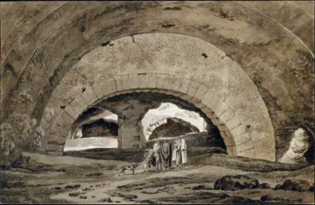 The Interior of the So-called Stables of Maecenas at Tivoli MET DT6093