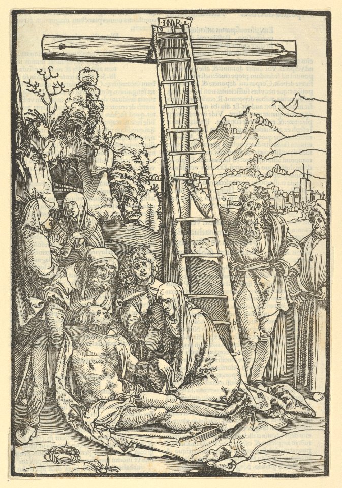 The Lamentation Beneath the Cross, from Speculum passionis domini nostri Ihesu Christi MET DP849003