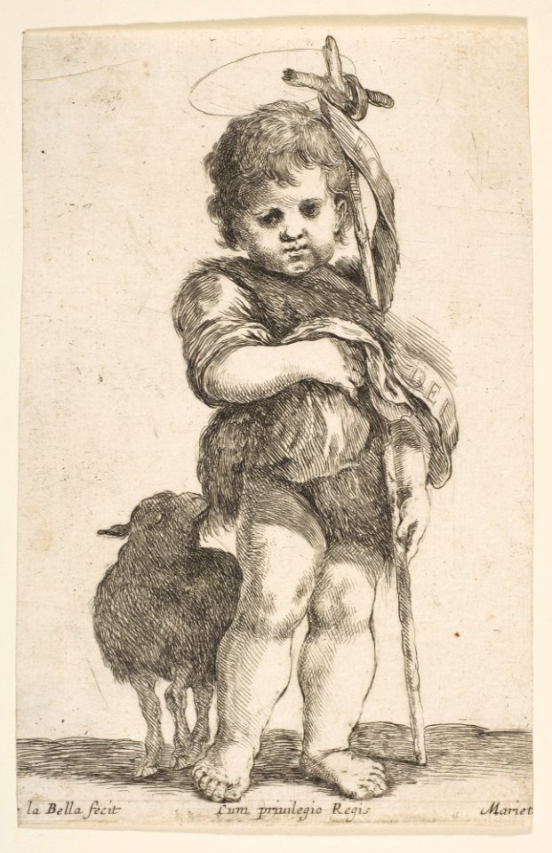 The Infant St. John the Baptist Holding up His Robe MET DP817180