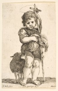 The Infant St. John the Baptist Holding up His Robe MET DP817180