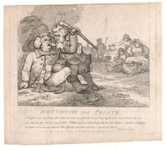 The Journalist, With a View of Auckinleck, or the Land of Stones (Picturesque Beauties of Boswell, Part the First) MET DP871935