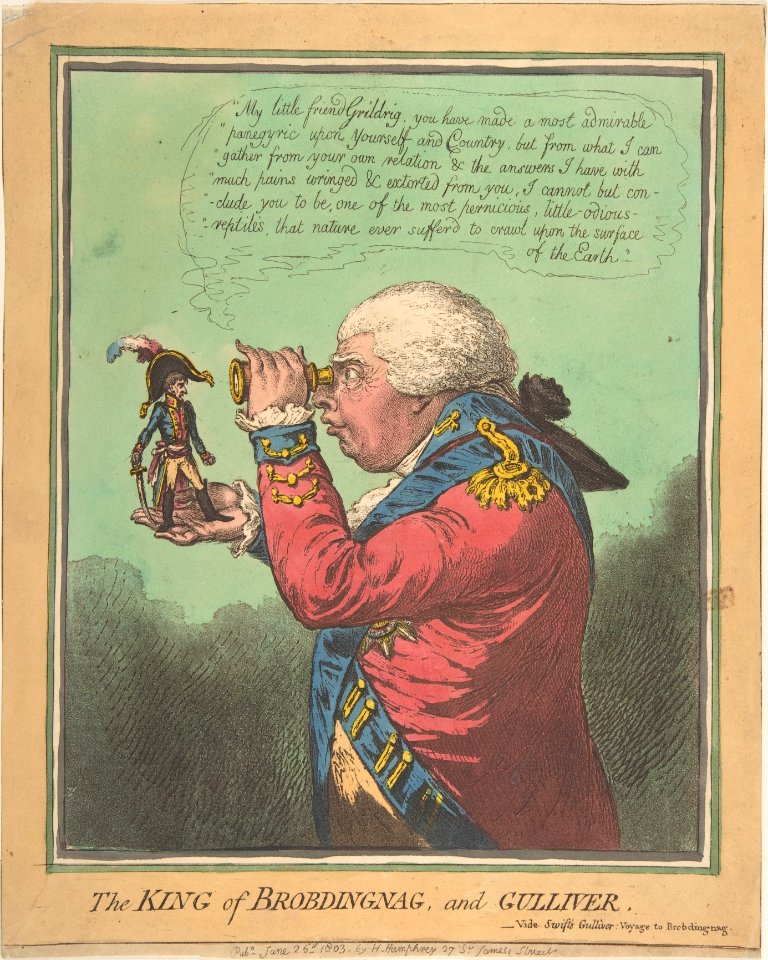 The King of Brobdingnag and Gulliver.–Vide. Swift's Gulliver- Voyage to Brobdingnag MET DP809030