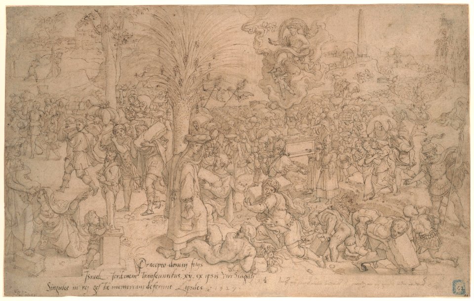 The Jews Collecting the Twelve Stones from the River Jordan MET DP169131