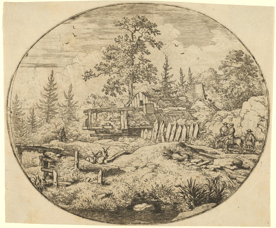 The Landscape with the Wooden Bridge MET DP837594