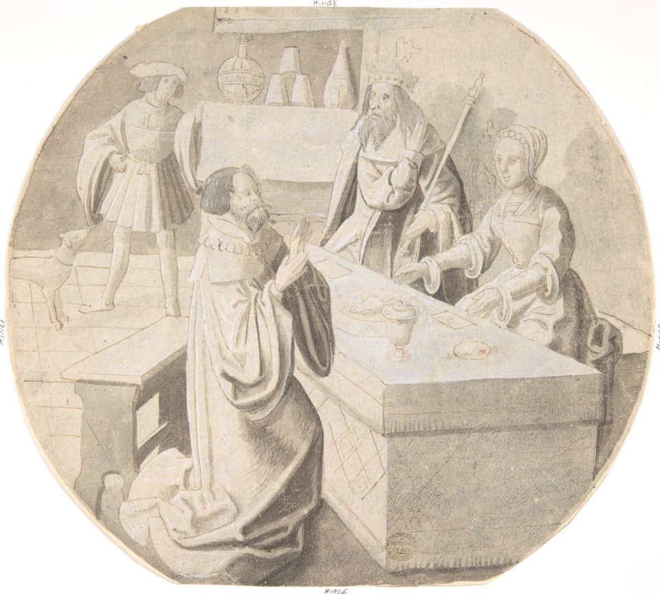 The King and Haman at Esther's Banquet of Wine MET DP801384