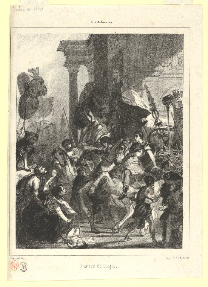 The Justice of Trajan, plate for l'Album des Salons MET DP852288