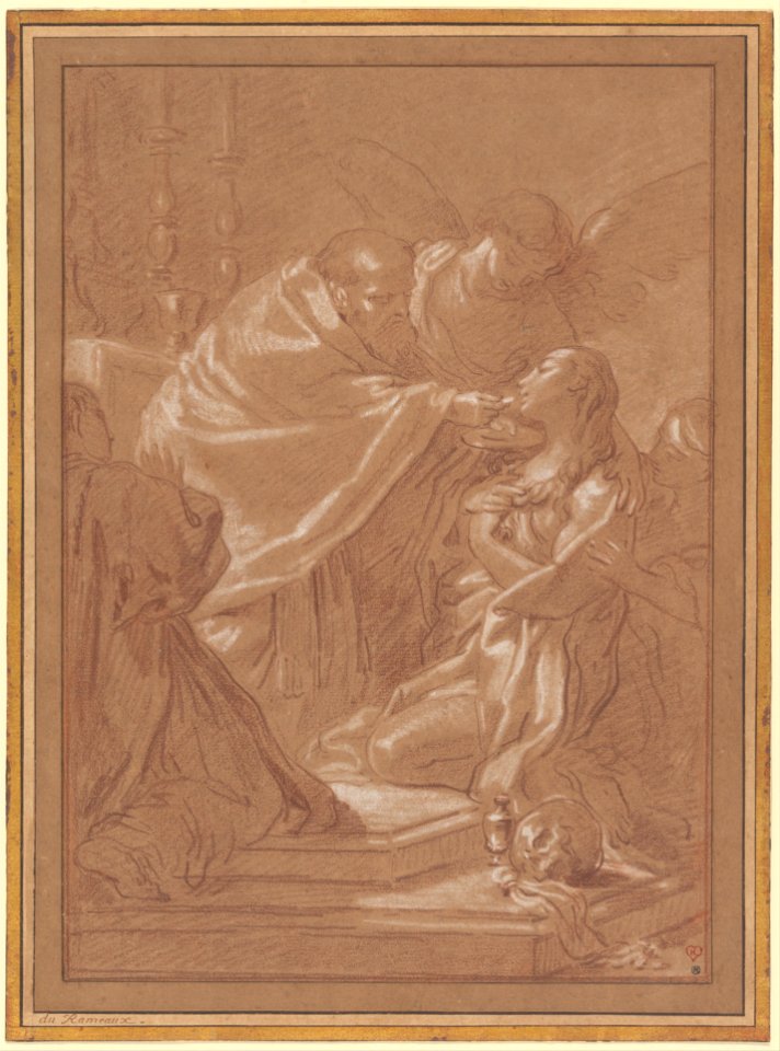 The Last Communion of St. Mary Magdalen, after Benedetto Luti MET DP219075