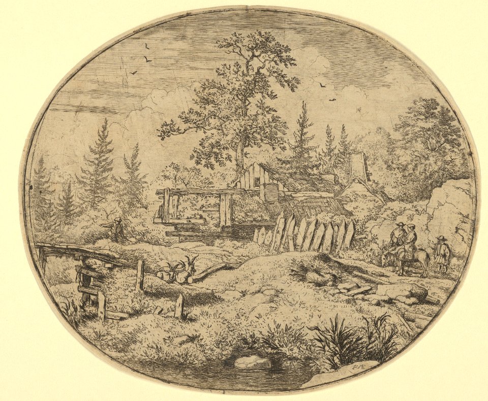The Landscape with the Wooden Bridge MET DP837593