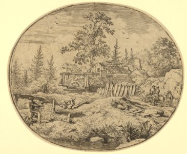 The Landscape with the Wooden Bridge MET DP837593