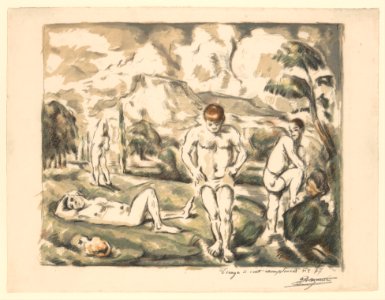 The Large Bathers (Les Baigneurs) MET DP236716