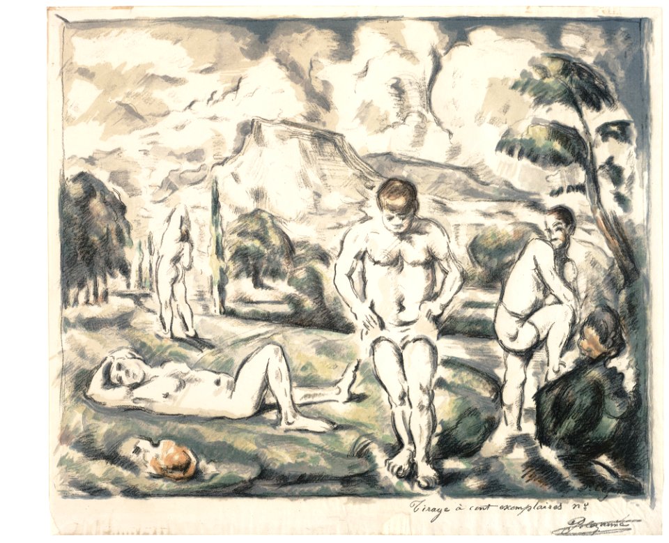 The Large Bathers (Les Baigneurs) MET cezanne bathers large plate 1896-1897 D