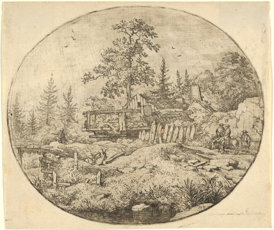 The Landscape with the Wooden Bridge MET DP837592
