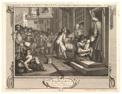 The Industrious 'Prentice Out of his Time and Married to his Master's Daughter (Industry and Idleness, plate 6) MET DP825274