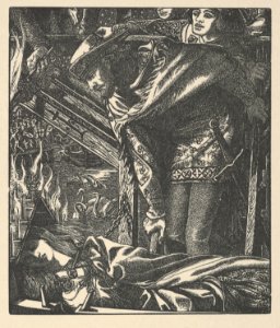 The Lady of Shalott (from Tennyson's Poems, New York, 1903) MET DP835738