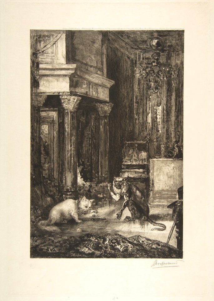 The Monkey and the Cat, from the Fables of La Fontaine MET DP814164