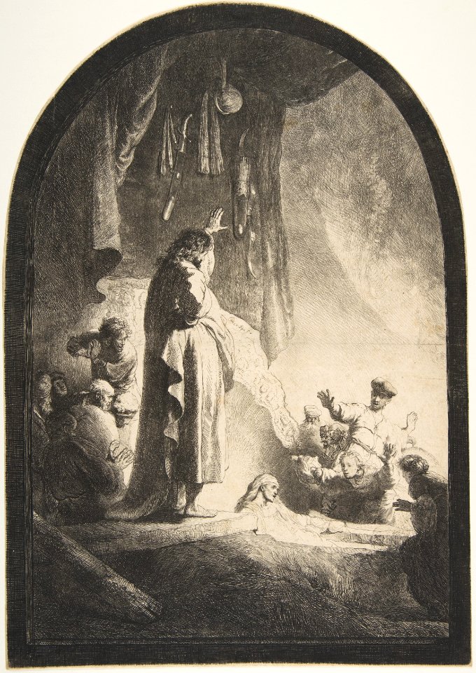 The Raising of Lazarus- The Larger Plate MET DP814427