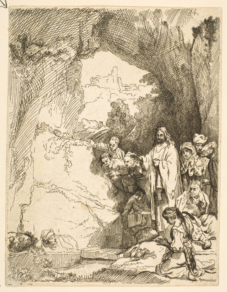 The Raising of Lazarus- The Smaller Plate (reverse copy) MET DP814592