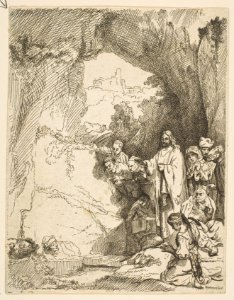 The Raising of Lazarus- The Smaller Plate (reverse copy) MET DP814592