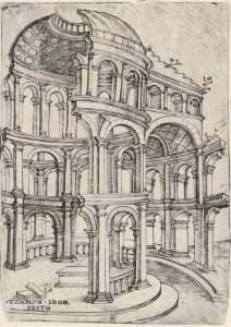 Templum Idor Egito, from a Series of 24 Depicting (Reconstructed) Buildings from Roman Antiquity MET DP874919