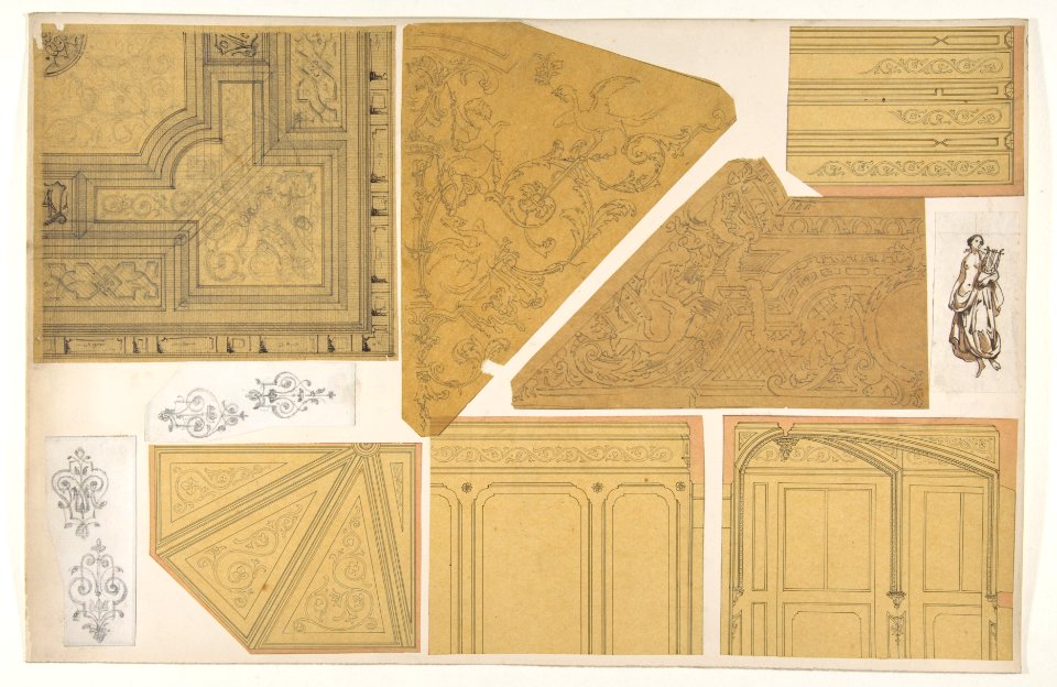 Ten designs for the decoration of interiors MET DP811442