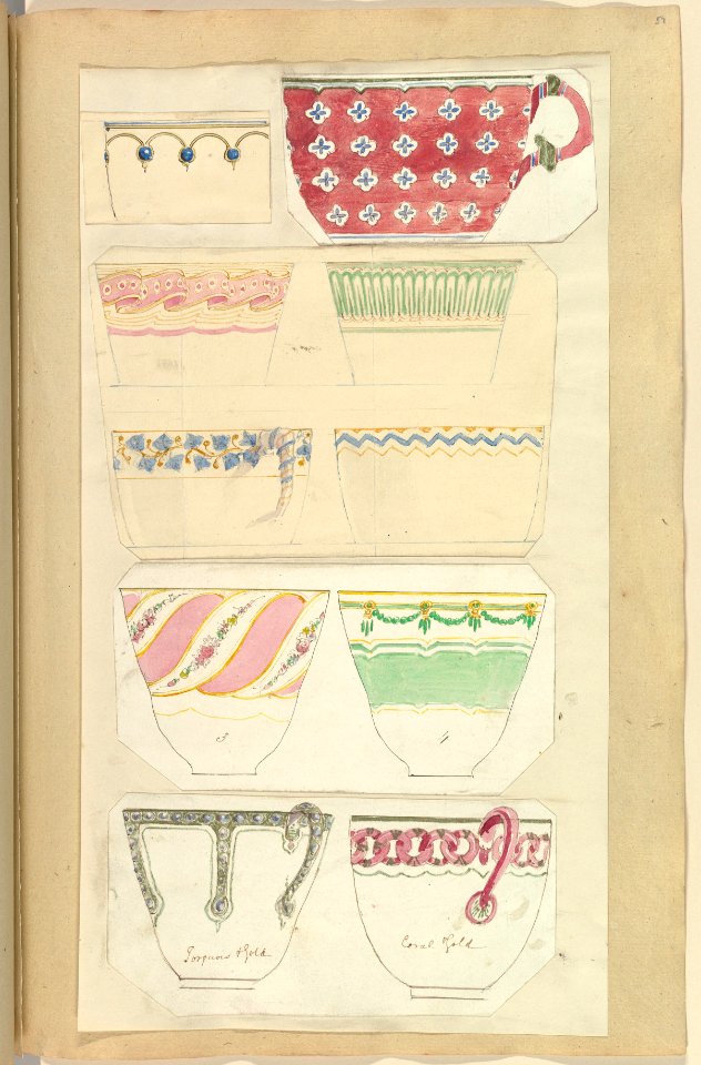 Ten Designs for Decorated Cups MET DP828404