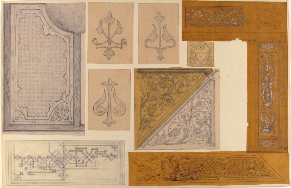 Ten designs for the painted decoration of an interior; one possibly for "Harwith" MET 67.827.206