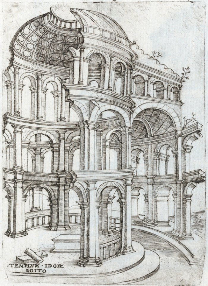 Templum Isaiae Prophetae, from a Series of Prints depicting (reconstructed) Buildings from Roman Antiquity MET DP874992