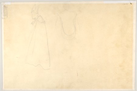 The Redemption of Tannhäuser (recto); Figure sketches (verso) MET DP830844