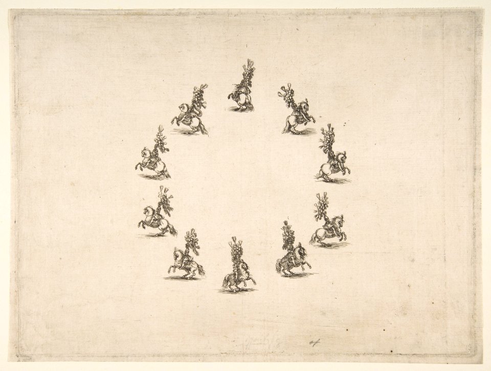 Ten Cavaliers Forming a Circle MET DP817251