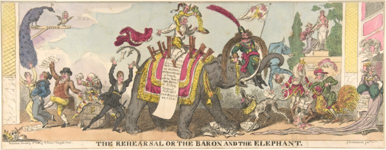 The Rehearsal or the Baron and the Elephant MET DP808681