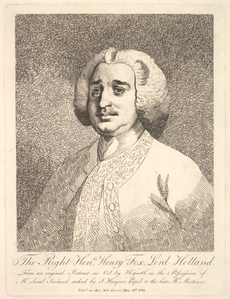 The Right Honorable Henry Fox, Lord Holland MET DP826102