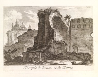 Temple de Venus et de Rome, from Les Plus Beaux Monuments de Rome Ancienne ou Recueil des plus beaux Morceaux de l'Antiquité Romaine qui existent encore MET DP341370