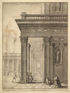 Temple courtyard with figures, after David Teniers the Elder (?) MET DP822906