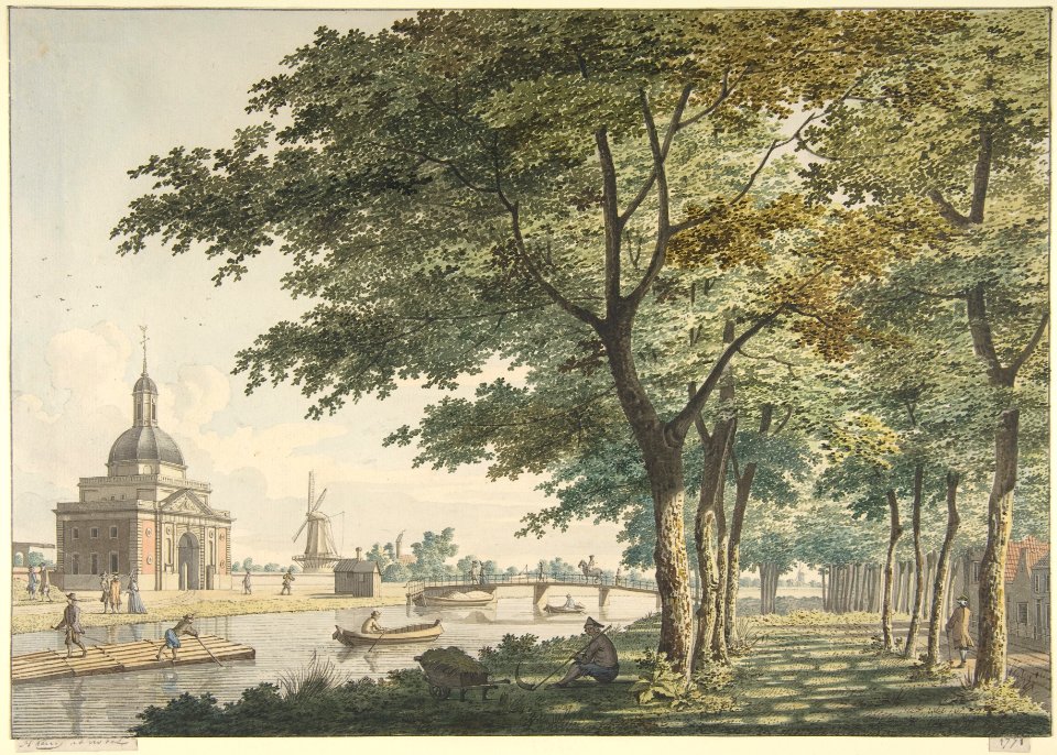 The Muiderpoort, Amsterdam, seen from the Plantage MET DP800448