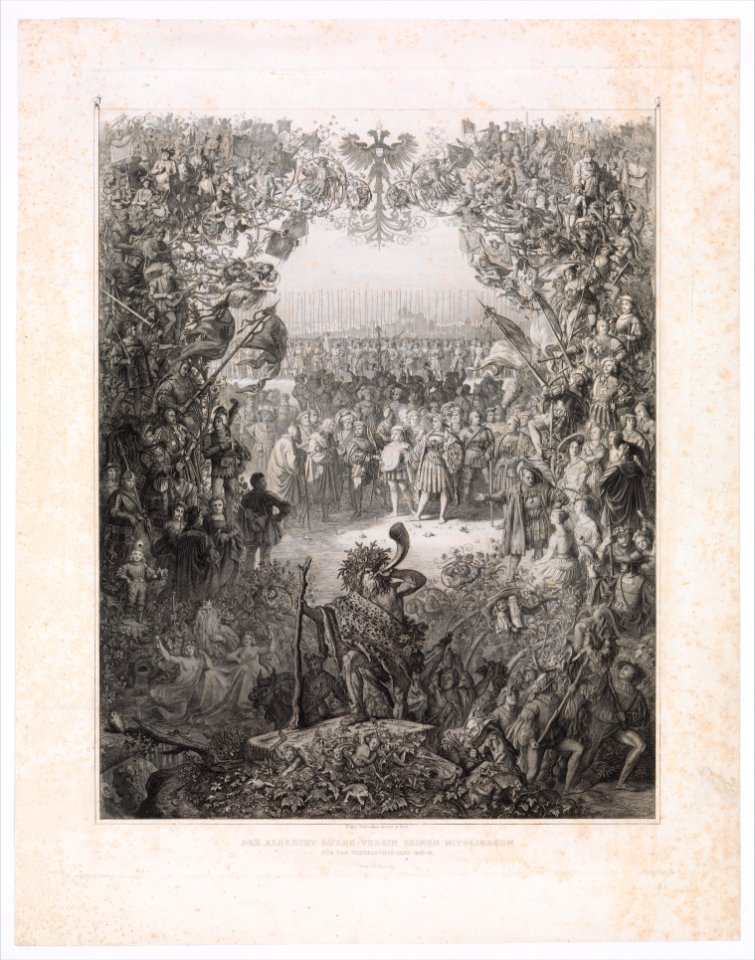 The Members of the Albrecht Durer Society for the Election Year 1843-1844 (Der Albrecht Durer Verein seinen Mitgliedern für das Verwaltungs-Jahr 1843-1844) MET DP337816