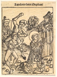 The Martyrdom of St. Stephen, from The Nuremburg Chronicle, folio 103 MET DP828508