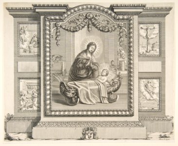 The Nativity with Scenes of The Annunciation, The Adoration of the Shepherds, The Crucifixion and The Resurrection MET DP818739