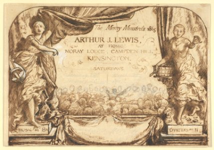 The Moray Minstrels (Design for Invitation card of Arthur James Lewis) MET DP847448