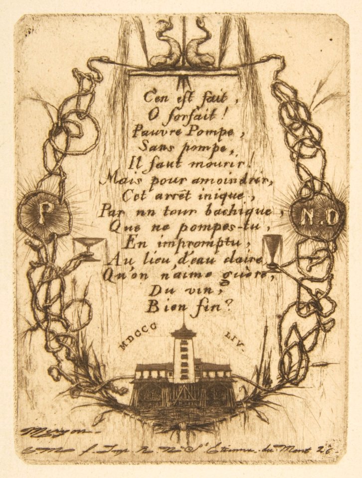 The Nôtre-Dame Pump (small plate) MET DP813383