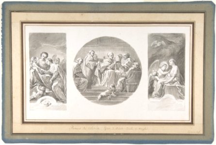The Mystic Marriage of Saint Catherine; Saint Celestine V Renouncing the Papacy; Saint Catherine Touched by Divine Love MET DP807385