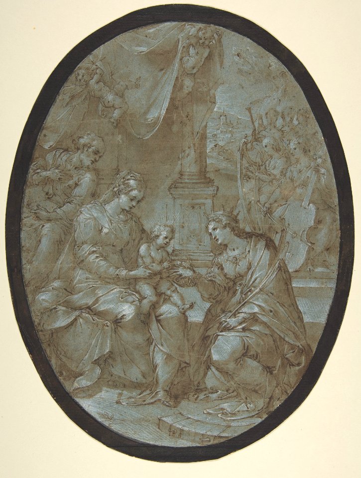 The Mystic Marriage of Saint Catherine of Alexandria MET DP810925